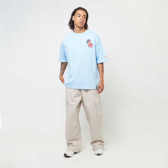 New Era MLB Floral Graphic Oversized Tee Los Angeles Dodgers bleu 32345 5
