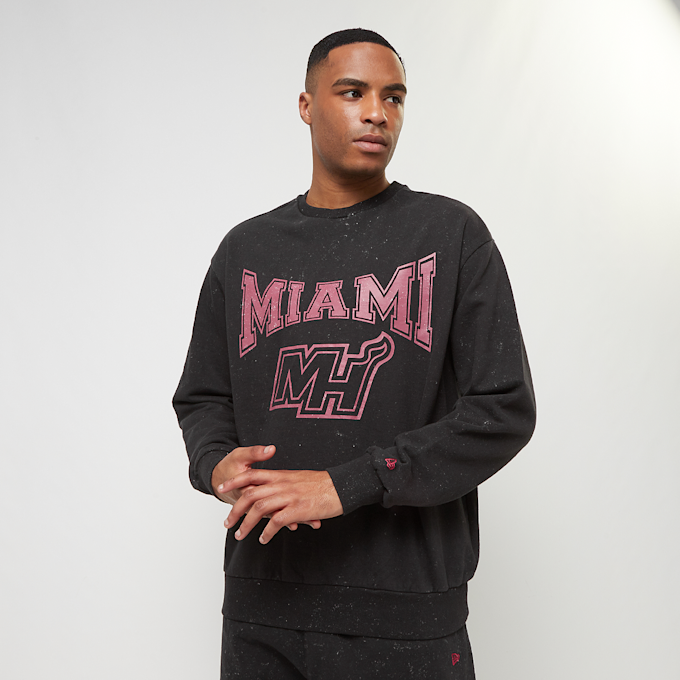 New Era NBA Washed Crew Miami Heat schwarz 32356 1