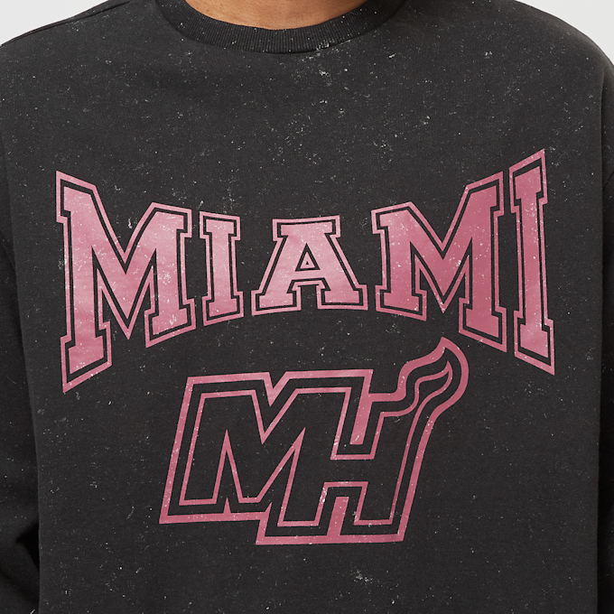New Era NBA Washed Crew Miami Heat noir 32356 3