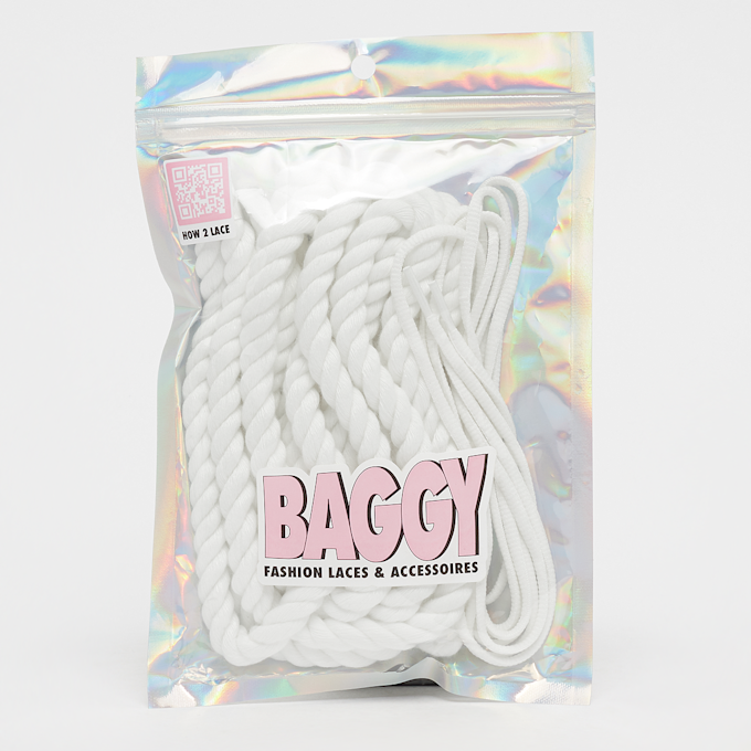 BAGGY Rope Laces 10mm Set 120cm blanc 32412 1