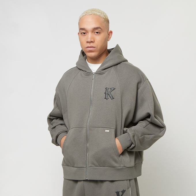 Karl Kani Boxy Full Zip Hoodie cinzento 41389 1