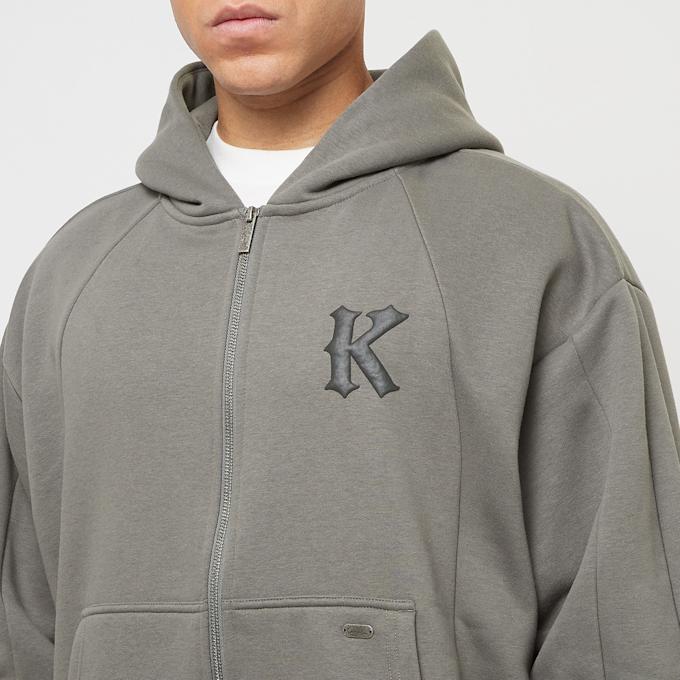 Karl Kani Boxy Full Zip Hoodie cinzento 41389 3