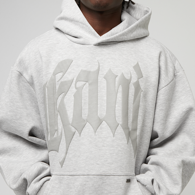 Karl Kani Puffy Oversized Hoodie siva 41383 3