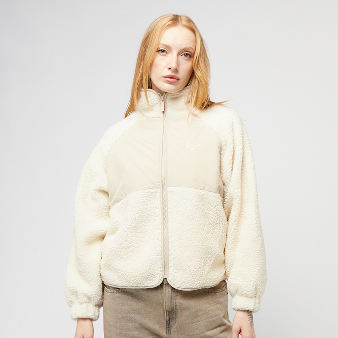 Karl Kani Chest Signature Teddy Block Trackjacket off white/sand beige 41337 1
