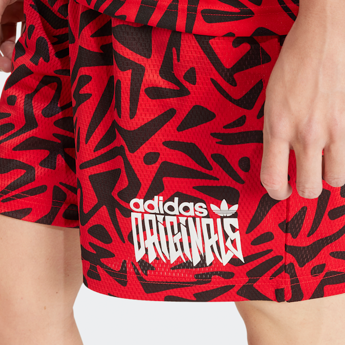 adidas Originals AOP SHORTS better scarlet rouge 32547 3