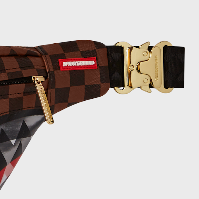 SPRAYGROUND Sip Lenticular Chomp Crossbody savy brown bruin 32604 4