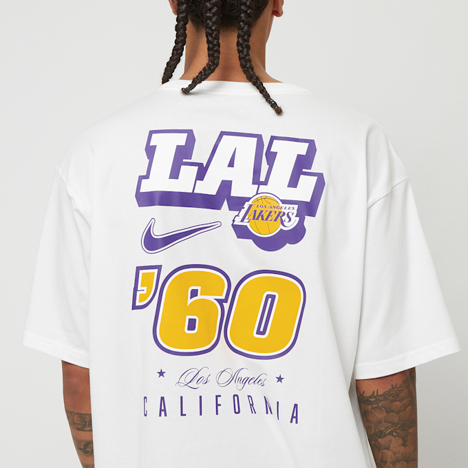 Nike NBA LAL MYMT Shortsleeve Tee biały 32665 5