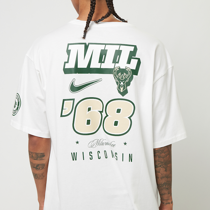 Nike NBA MIL VSY Shortsleeve Tee branco 32666 5