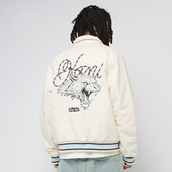 Karl Kani Kani Snow Tiger College Jacket off-white/light blue beż 41369 1