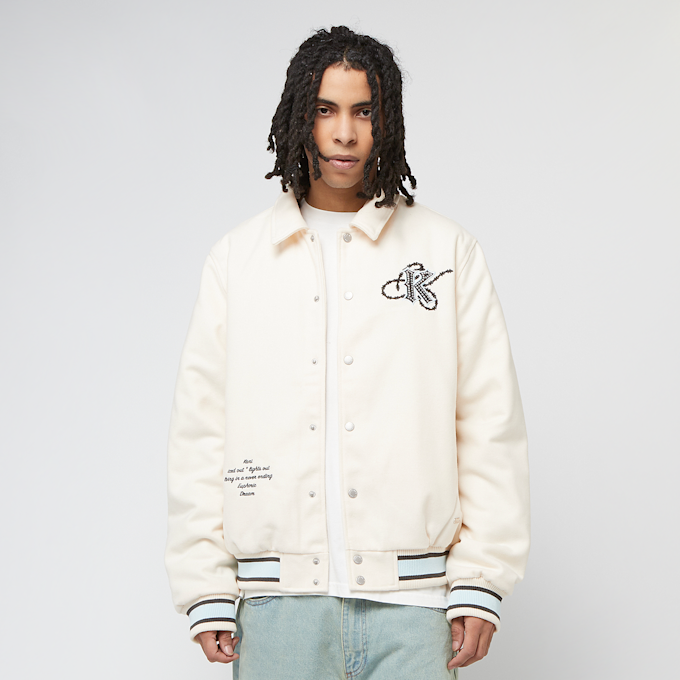 Karl Kani Kani Snow Tiger College Jacket off-white/light blue beż 41369 2