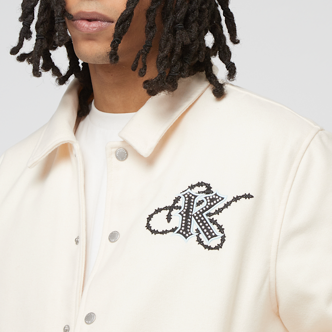 Karl Kani Kani Snow Tiger College Jacket off-white/light blue beż 41369 3