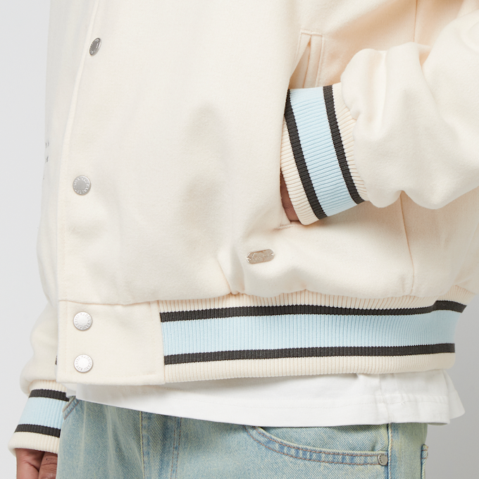 Karl Kani Kani Snow Tiger College Jacket off-white/light blue beż 41369 4