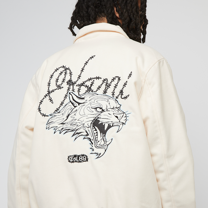 Karl Kani Kani Snow Tiger College Jacket off-white/light blue beż 41369 5