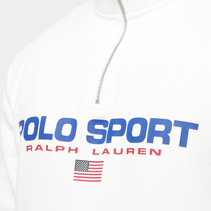 Polo Sport Ralph Lauren Quarterzip Sweatshirt biały 32704 3