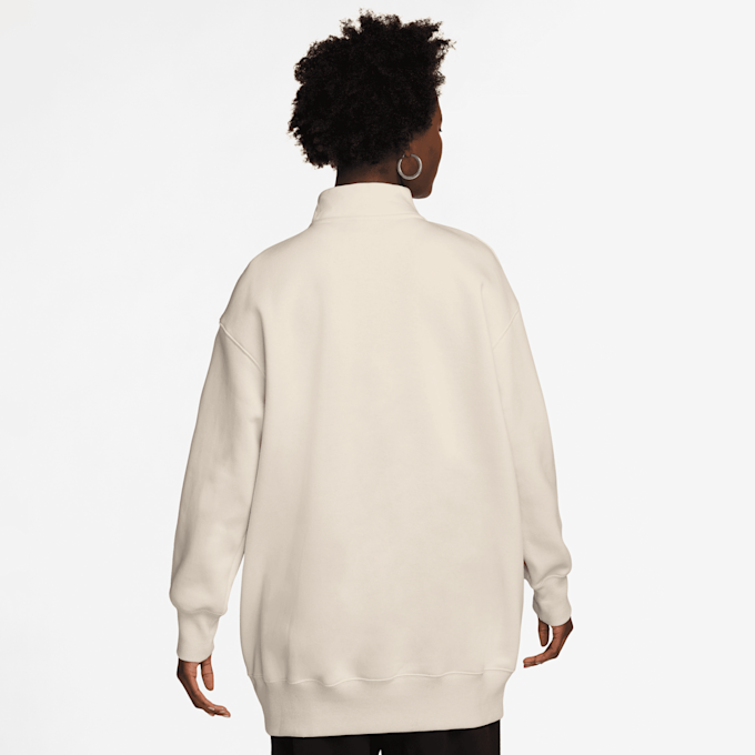Nike Sportswear Phoenix Fleece Over-Oversize Logo Quarter-Zip Top beż 32748 2