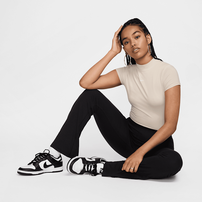 Nike Sportswear Chill Knit Short Sleeve Bodysuit bež 29465 4