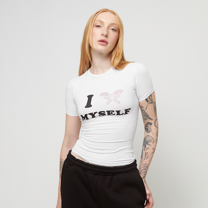 Felicious Love Yourself Babytee Rhinestones bianco 29660 1