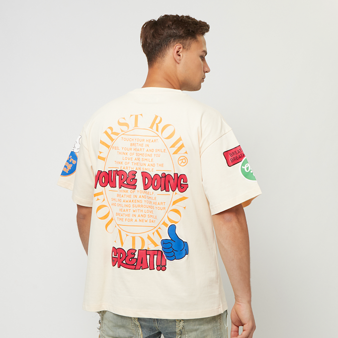 First Row Ur Doing Great Tee beige 29693 2