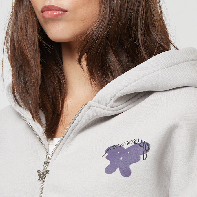 Felicious Regular Zipp Hoodie Lucky Girl gris 29699 3