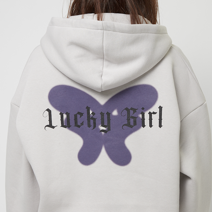 Felicious Regular Zipp Hoodie Lucky Girl grijs 29699 4