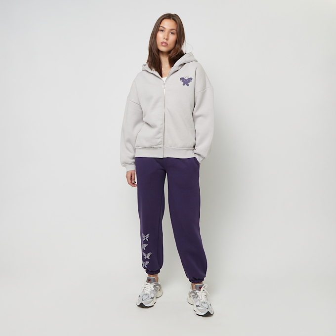 Felicious Regular Zipp Hoodie Lucky Girl grijs 29699 5