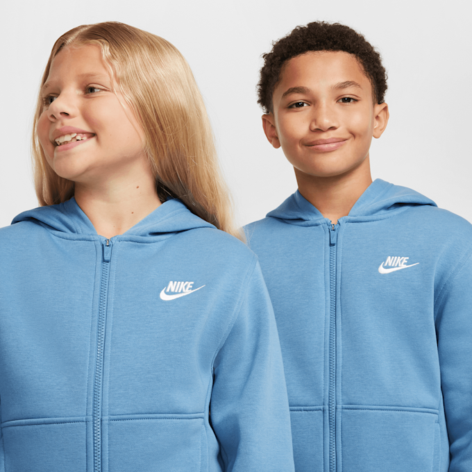 Nike Sportswear Club Fleece Hoodie Fullzip Longsleeve LBR azul 29739 5