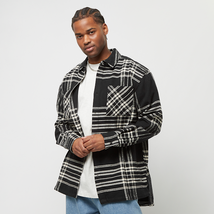 Urban Classics Long Oversized Checked Summit Shirt zwart 29764 1