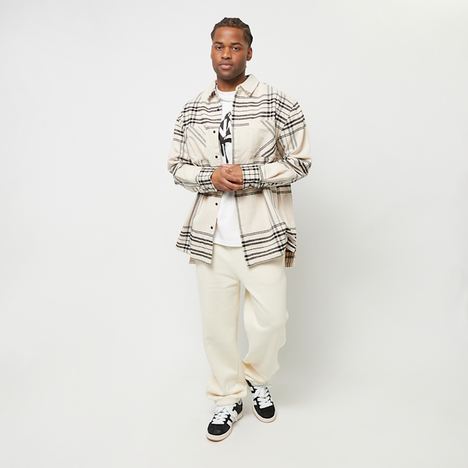 Urban Classics Long Oversized Checked Summit Shirt beige 29777 5