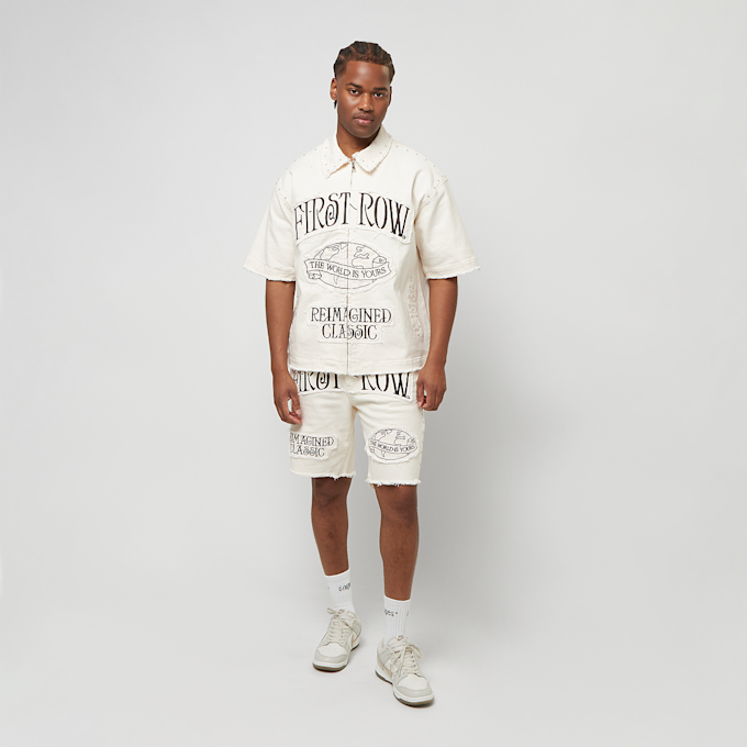 First Row Washed Shorts w/Stud beige 29779 5