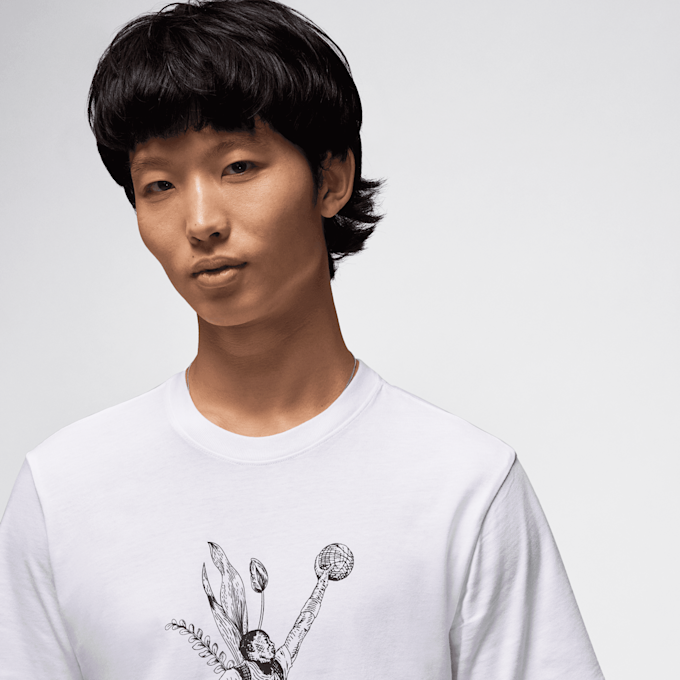 Jordan Sport JM Dry Fit Shortsleeve Crew blanco 29898 3