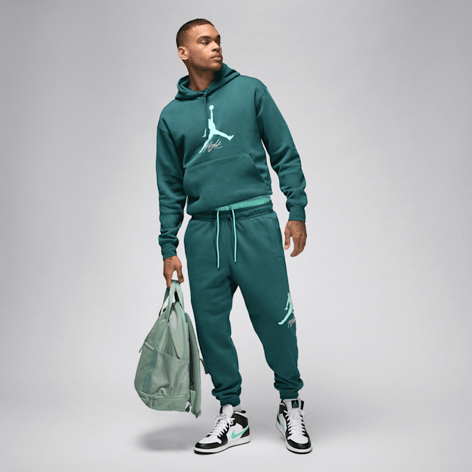 Jordan Essentials Fleece Baseline Hoodie verde 29900 5