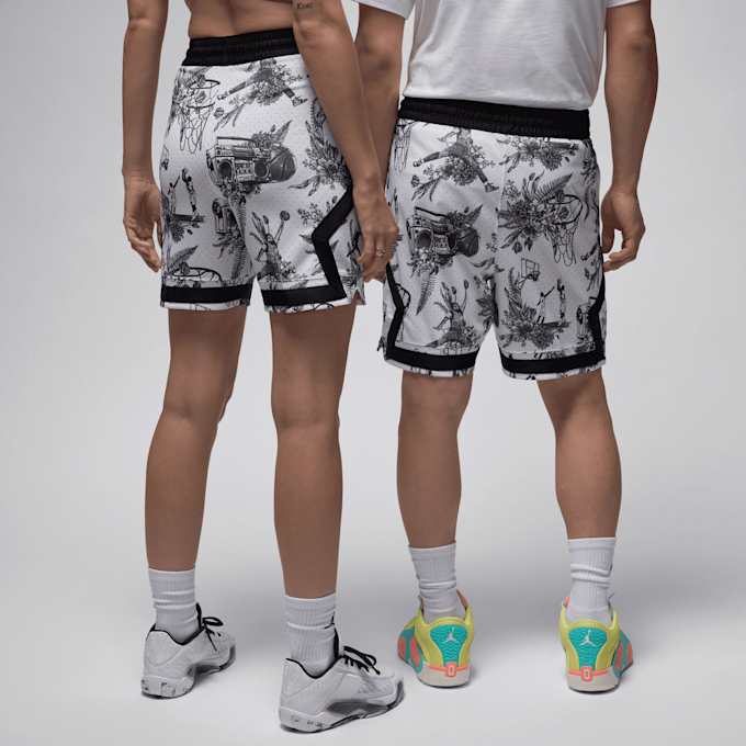 Jordan Dri-FIT AOP Diamond Shorts biały 29911 2
