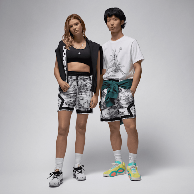 Jordan Dri-FIT AOP Diamond Shorts biały 29911 5