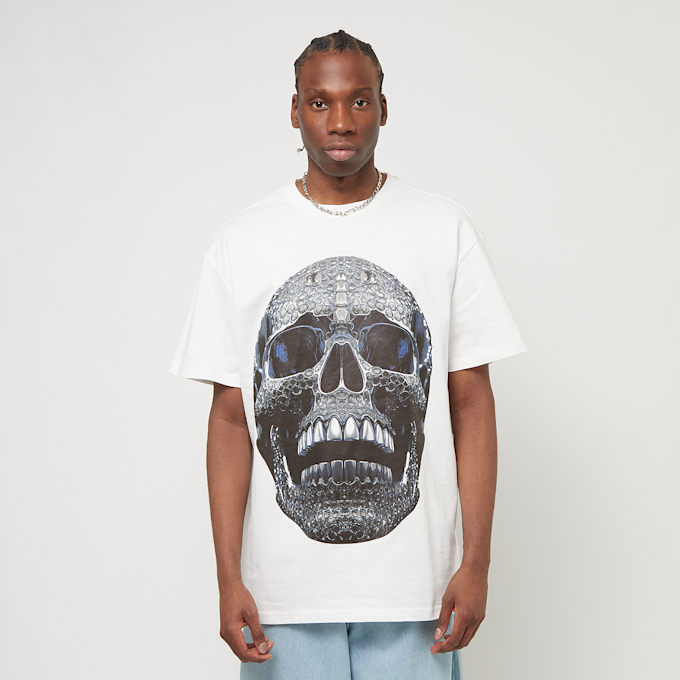 Forgotten Faces Diamond Skull Oversize Tee bianco 30014 1
