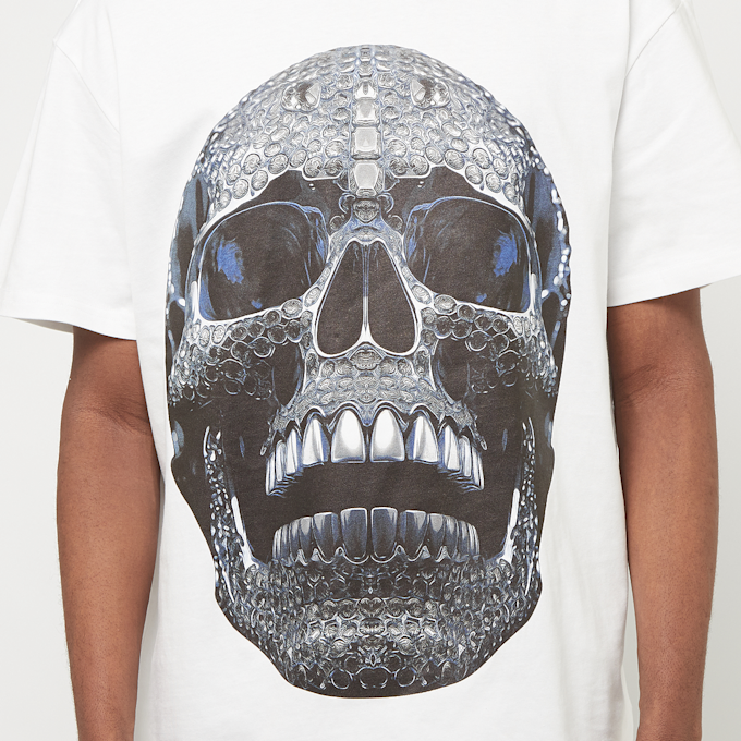 Forgotten Faces Diamond Skull Oversize Tee bianco 30014 3