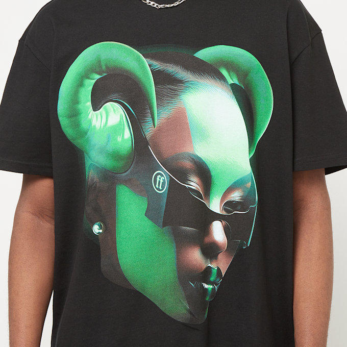 Forgotten Faces Green Empress Oversize Tee noir 30015 3