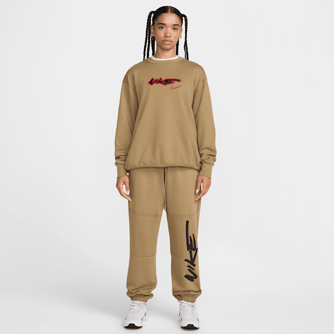 Nike Sportswear Breaking Mid-Rise Oversized French Terry Pants beige 30119 8