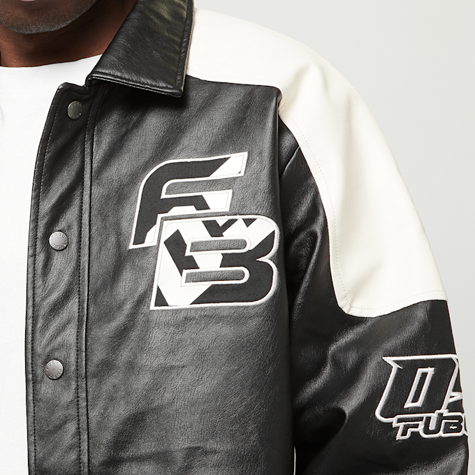 FUBU Corporate Leather Jacket noir 32778 3