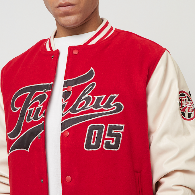 FUBU Varsity Block College Jacket czerwony 32780 3