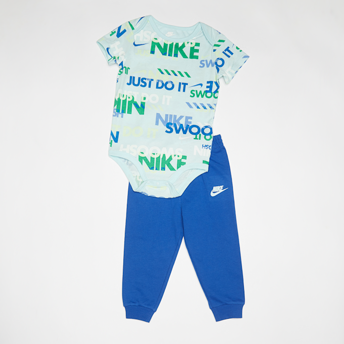 Nike Sportswear Playful Exploration All Over Print Bodysuit Pant Set niebieski 32844 1