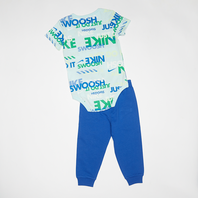 Nike Sportswear Playful Exploration All Over Print Bodysuit Pant Set niebieski 32844 2