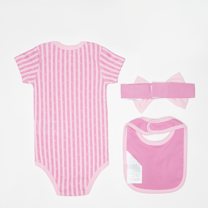 Nike Bodysuit Set (3 Piece) różowy 32915 2