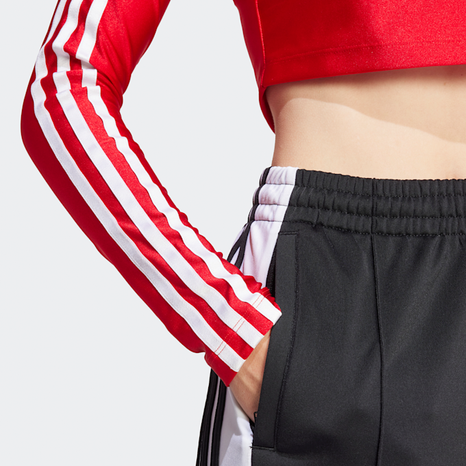 adidas Originals 3-Streifen Cropped Longsleeve rot 32938 4