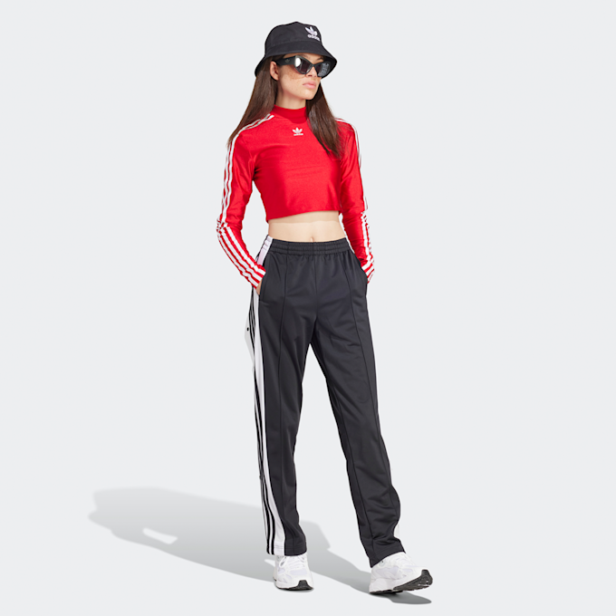 adidas Originals 3-Streifen Cropped Longsleeve rot 32938 5