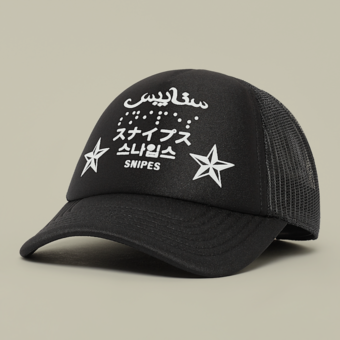 SNIPES 4Lingo Trucker Cap preto 33042 1