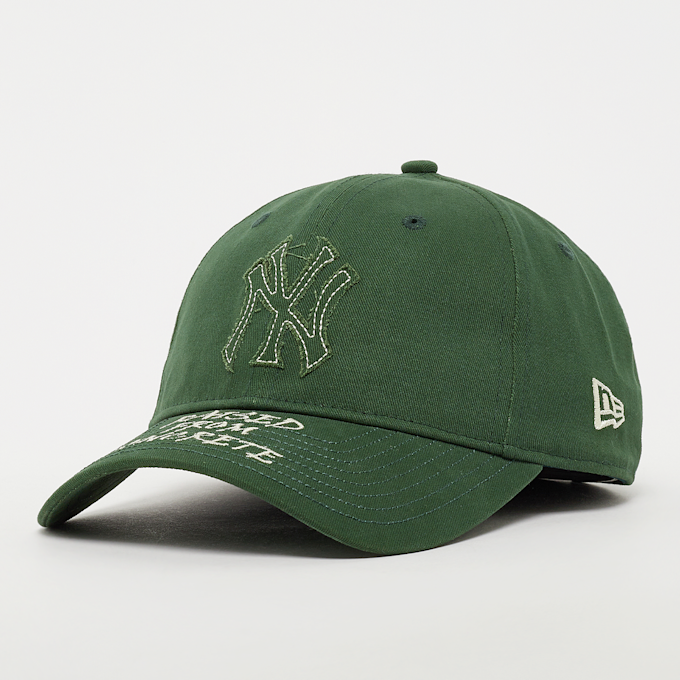 New Era 9Twenty Raised From Concrete Fabric Logo MLB New York Yankees grün 33074 1