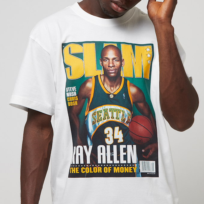 Mitchell & Ness Slam Cover Tee Seattle Supersonics weiß 33119 3