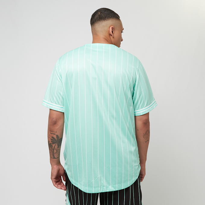 Karl Kani Star Logo Pinstripe Baseball Shirt niebieski 33217 2