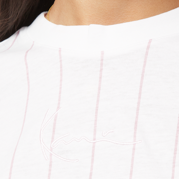Karl Kani Small Signature Pinstripe Crop Tee bijela 33236 3