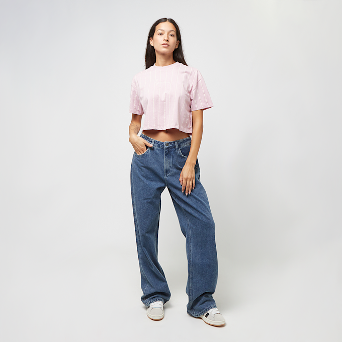 Karl Kani Small Signature Pinstripe Crop Tee ljubičasta 33237 4